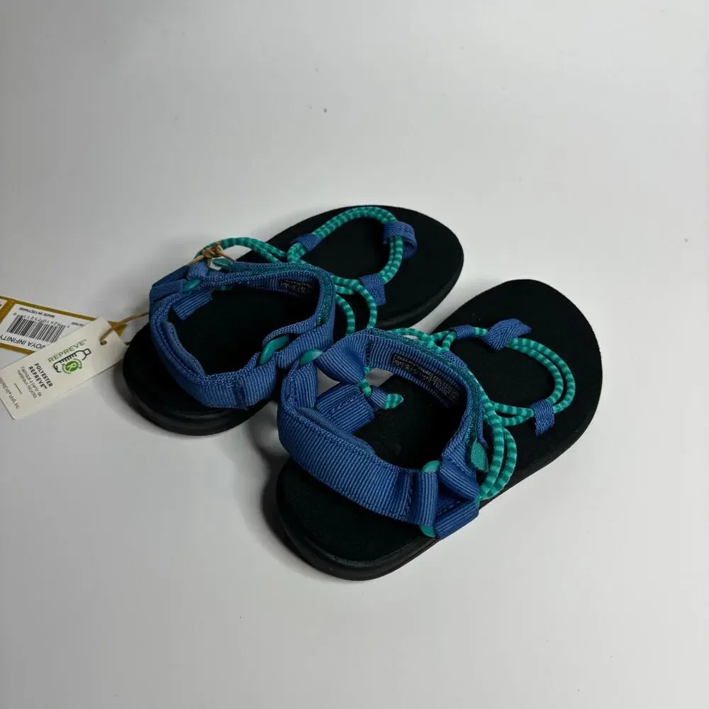 Teva Girls Voya Infinity Sandal in Waterfall/Dark Blue